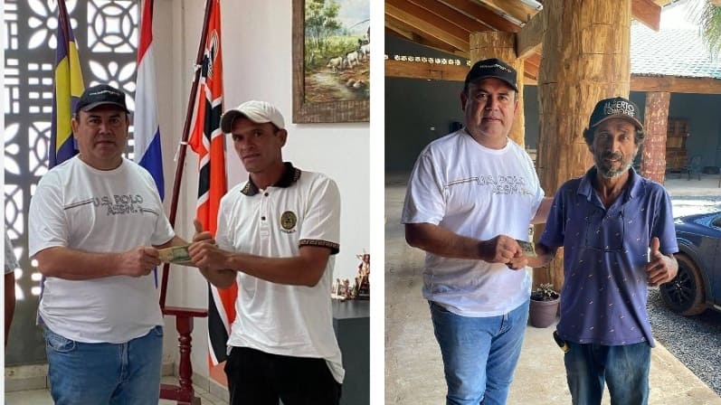 Prefeito de Bella Vista Norte reconhece ato de heroísmo de  Ciriaco Pablino e Fernando Riveros (Zico)