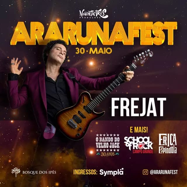 Araruna Fest está de volta e traz Frejat para Campo Grande