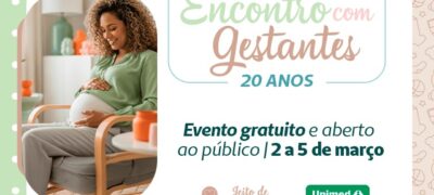 Cooperativa médica celebra 20 anos do Encontro com Gestantes, iniciativa que acolhe e informa famílias de toda a comunidade
