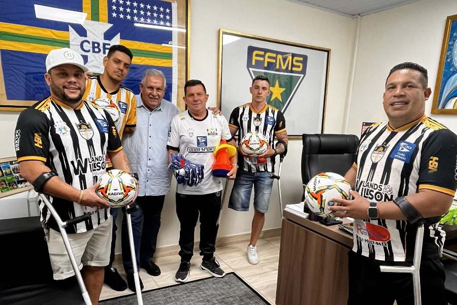 FFMS firma parceria com clube de futebol para amputados
