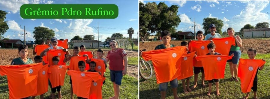 Grêmio Pedro Rufino retoma ações sociais e reforça o esporte como ferramenta de inclusão