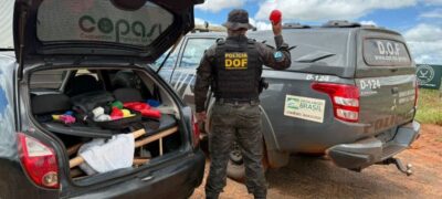 DOF apreende mais de cem quilos de drogas em fundo falso de veículo