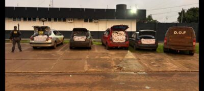 DOF intercepta comboio com cigarros e mercadorias do Paraguai