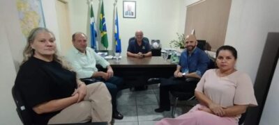 Gerentes da Caixa Econômica Federal de Jardim visitam Prefeitura de Caracol