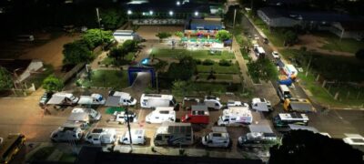 Caravana Motorhome Bioceânica é sucesso de interação e socialização em Caracol