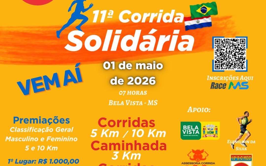 Bela Vista se prepara para a 11ª Corrida Solidária do Rotary
