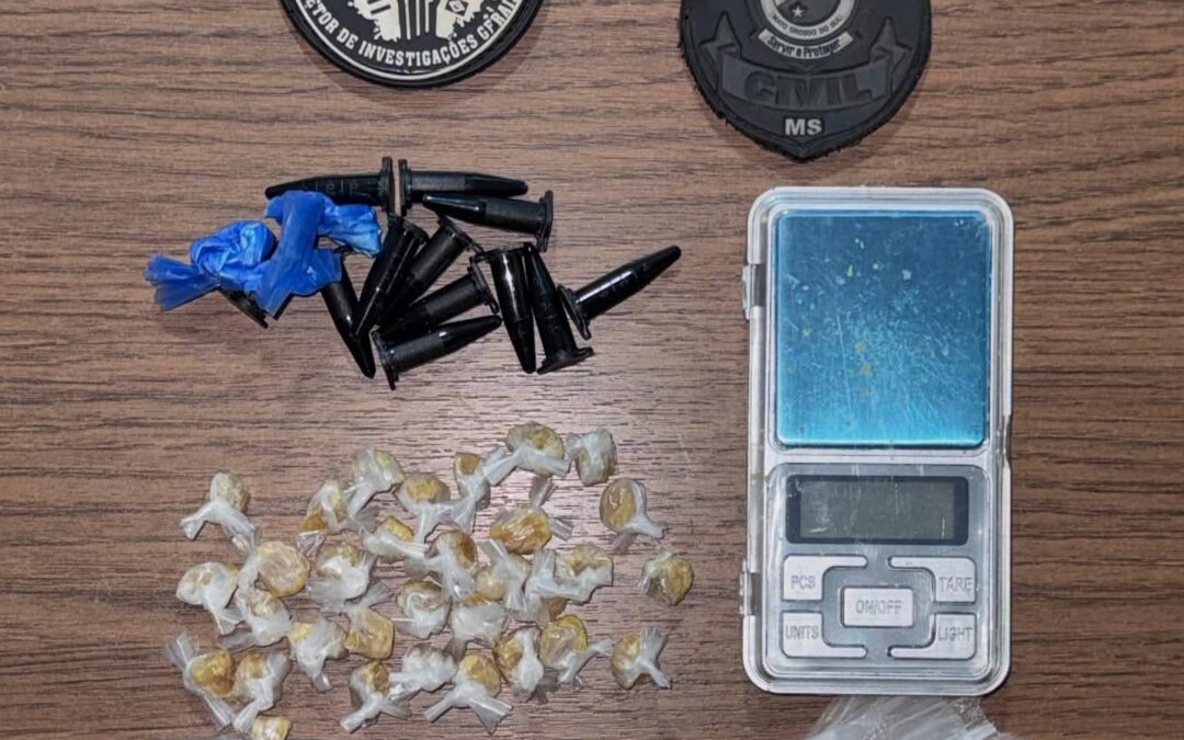 Policia Civil de Bela Vista prende suspeita em flagrante pelo crime de tráfico de drogas