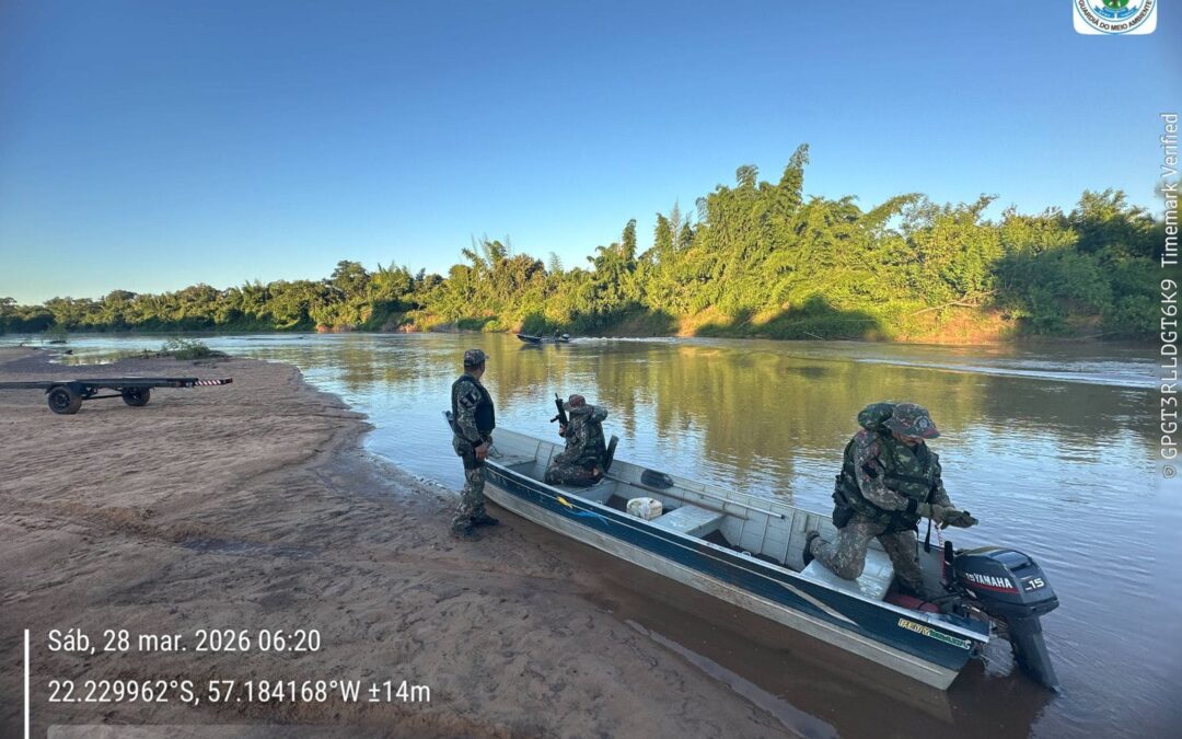 Bela Vista: Operação no Rio Apa combate pesca ilegal e recolhe petrechos proibidos na fronteira