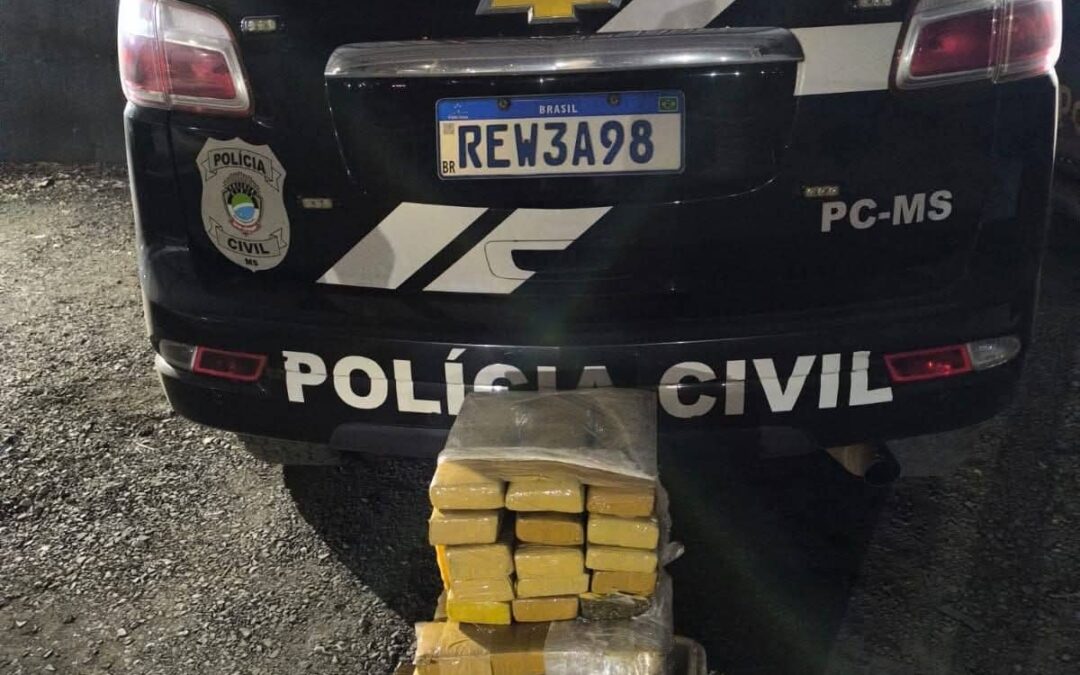 Polícia Civil de Bela Vista apreende 40 quilos de  maconha