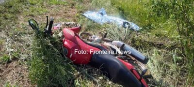 Motociclista morre em grave acidente na MS-384 entre Antônio João e Bela Vista