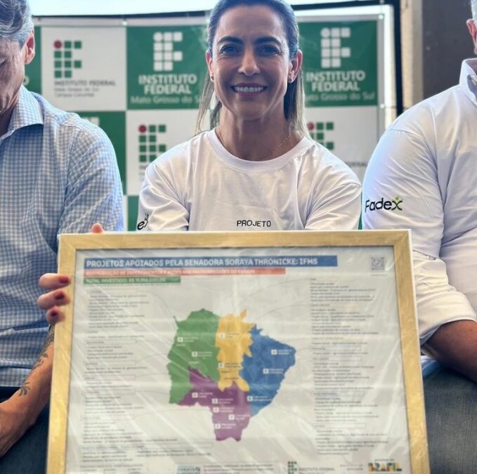 Com R$ 11,9 milhões investidos no IFMS, Soraya Thronicke leva o projeto Olhos que Inspiram a Corumbá