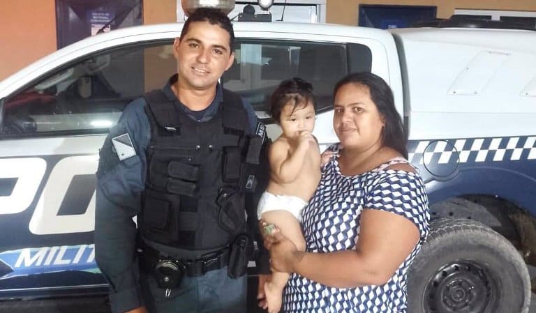 Policial Militar de Porto Murtinho salva criança engasgada com alimentos