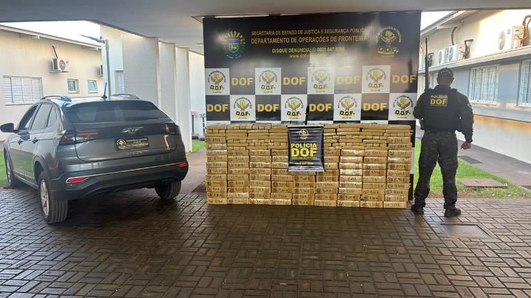 DOF apreende mais de uma tonelada de maconha em Ponta Porã