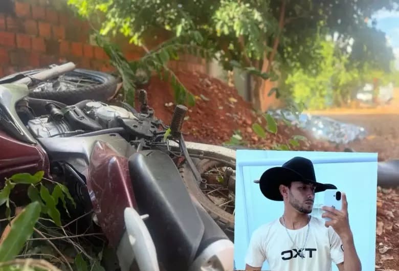 Jardim: Jovem morre ao perder controle de moto e colidir contra árvore