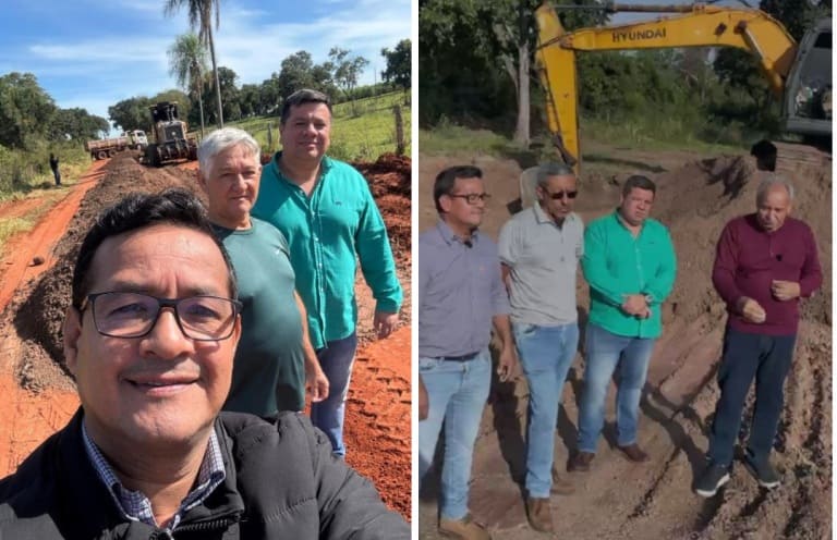 Vereador Fleitas acompanha melhorias nas estradas do Distrito Nossa Senhora de Fátima – Cativi