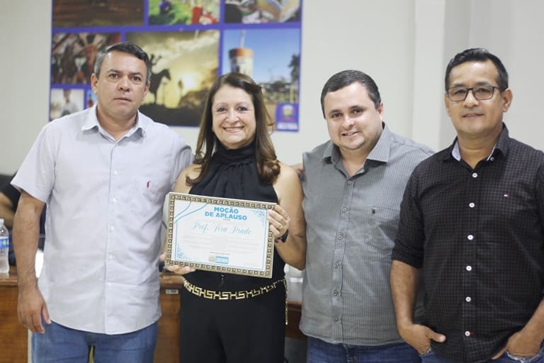 Câmara de Bela Vista aprova Moção de Aplausos do vereador JT à professora Vera Prado