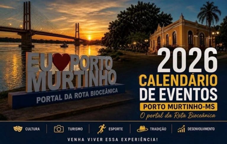 Porto Murtinho lança Calendário Anual de Eventos e fortalece planejamento turístico e cultural do município