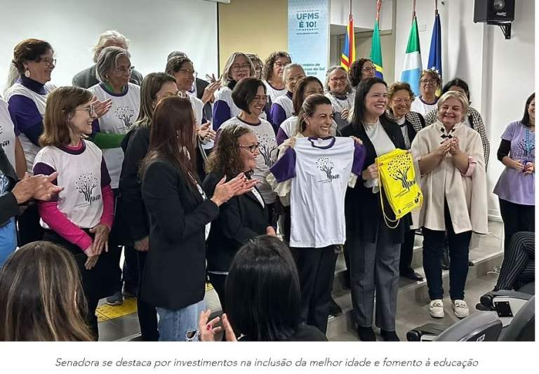 “A gente se sente importante”: UFMS homenageia Soraya Thronicke por emenda de R$ 1 milhão para inclusão, esporte e idosos
