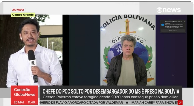 Gerson Palermo, chefe do PCC solto por desembargador de MS, é preso na Bolívia