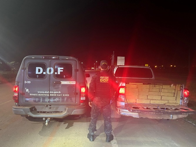 DOF apreende mais de duas toneladas de maconha e recupera caminhonete furtada em Sidrolândia