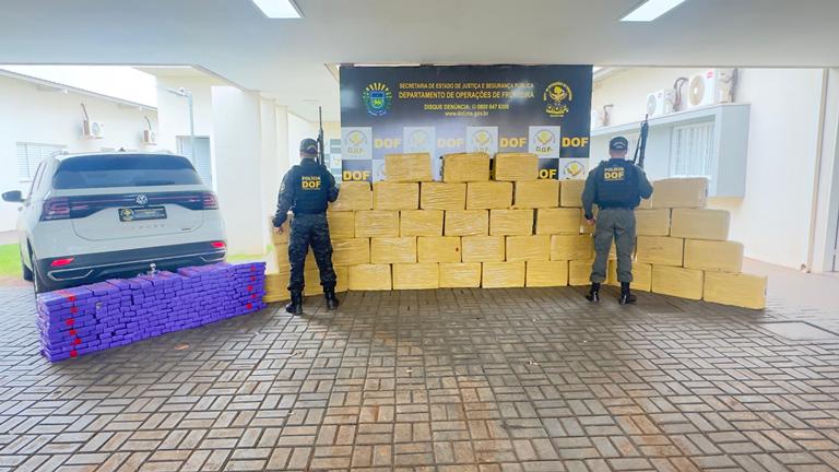 DOF apreende mais de 1,2 tonelada de maconha e recupera veículo furtado em Dourados