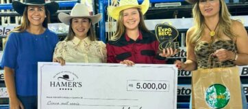 Geovanna Kruger conquista o título da Prova dos Três Tambores da 54ª Expobel em Bela Vista