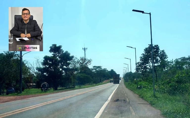Vereador Fleitas solicita troca de lâmpadas queimadas na Avenida Teodoro Sativa