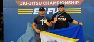 Caracol tem dois medalhistas mundiais de Jiu-Jitsu