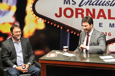 Danilo Gentili comanda o lançamento do 6º Prêmio MS Industrial de Jornalismo da Fiems