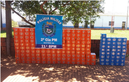 PM de Bela Vista prende 194 caixas de cerveja