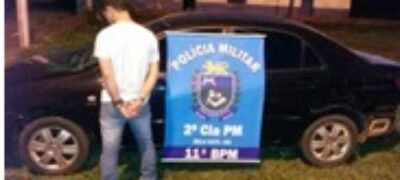 PM de Bela Vista recupera carro roubado