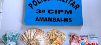 Homem é preso por pegar dinheiro de assalto em Amambai