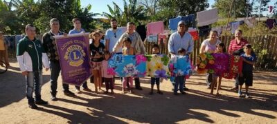 Em Bela Vista, Lions Clube entrega cobertores