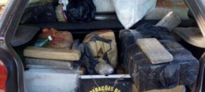 Dupla tenta fugir mas é presa pelo DOF com 530 quilos de maconha na MS-289