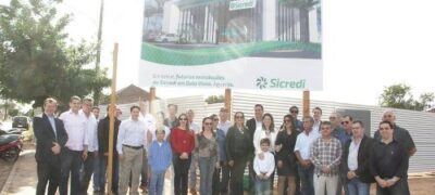 Sicredi lança obra das novas estruturas da agência em Bela Vista