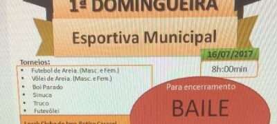 Em Caracol prefeitura realiza 1ª Domingueira Esportiva