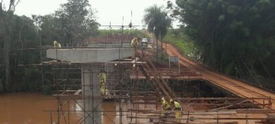 Ponte de concreto em Caarapó recebe investimentos de R$ 2,1 milhões