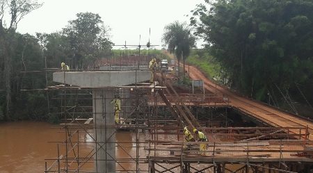 Ponte de concreto em Caarapó recebe investimentos de R$ 2,1 milhões