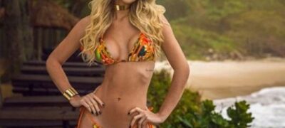 Ex-BBB Tatiele Polyana exibe cintura finíssima de biquíni e filosofa na web