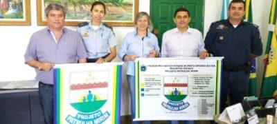 Prefeito Reinaldo Piti, Vereador Gutierres e Coordenadora do Projeto Patrulha Mirim se reúnem para implantação do projeto em Bela Vista
