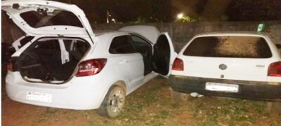 PM de Caracol recupera carro roubado, recheado de maconha