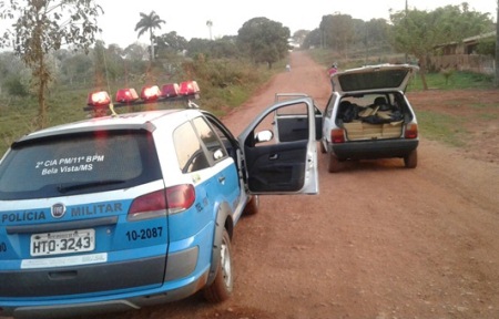 PM de Bela Vista prende 430 quilos de maconha