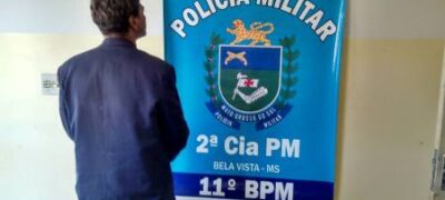 Polícia Militar de Bela Vista cumpre mandado de prisão durante abordagem a veículo