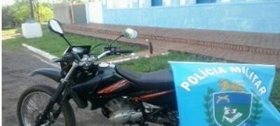PM de Bela Vista recupera moto, que foi abandonada