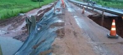 Recuperação da MS-338 segue em ritmo acelerado e previsão é liberar o fluxo na próxima segunda-feira
