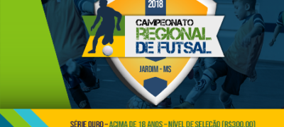 Prefeitura de Jardim abre inscrições para o Campeonato Regional de FUTSAL