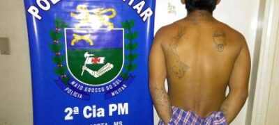 Polícia Militar de Bela Vista prende homem, após tentativa de roubo de moto