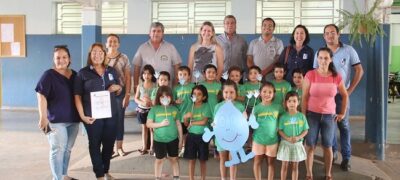 Entregue regulamento do Concurso do SAAE as Escolas Municipais e Estaduais de Bela Vista