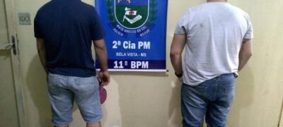 Polícia Militar de Bela Vista prende dois indivíduos por Disparo de Arma de Fogo