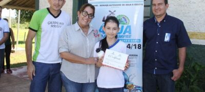 Aluno da escola Santa Marina ganha o 1º Concurso de carta realizado pelo SAAE